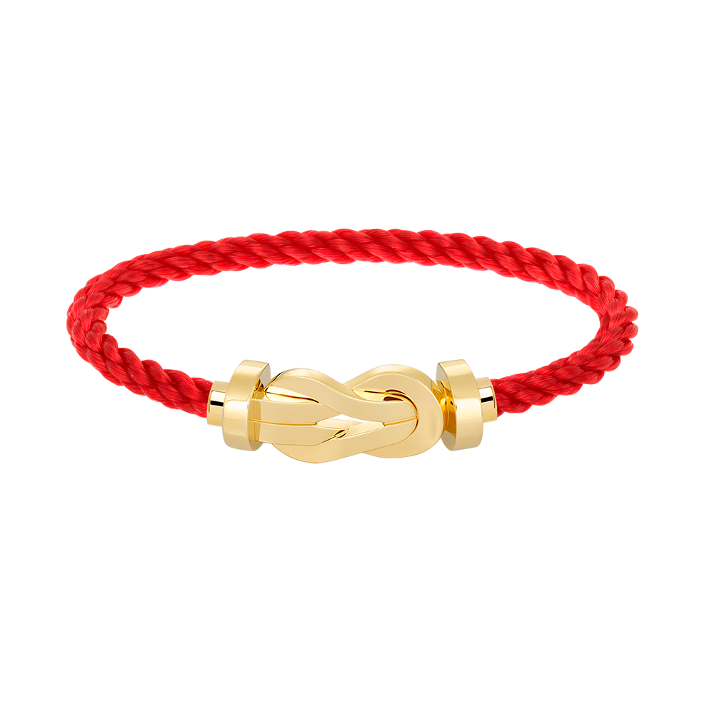 FRED CHANCE LARGE 8 FIGURE BUCKLE NO DIAMOND BRACELET GOLD