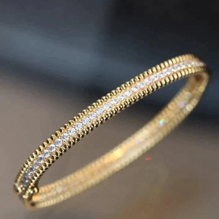 VCA PERLEE DIAMONDS BRACELET 1 ROW