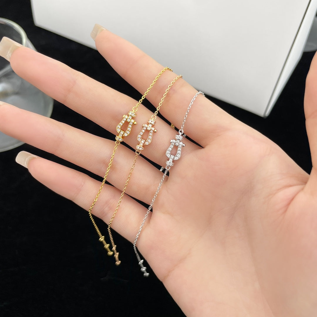 FRED FORCE 10 FULL DIAMOND BUCKLE CHAIN LINK MINI MODEL
