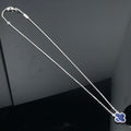 VCA CLOVER PIETERSITE SILVER LONG NECKLACE