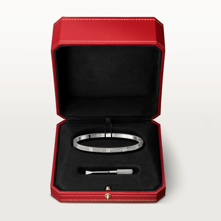 CARTIER LOVE BRACELET 3.65MM DIAMOND-PAVED