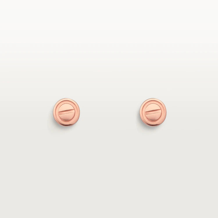 CARTIER LOVE EARRINGS PINK GOLD 10MM