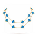 VCA CLOVER 20 MOTIFS TURQUOISE GOLD